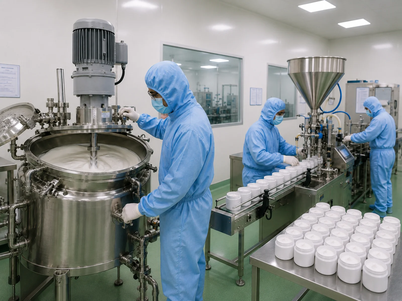 Modern pharmaceutical manufacturing facility