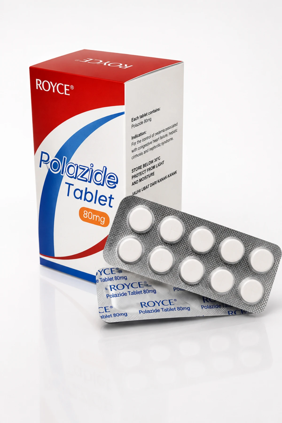 Rolazide Tablet 80mg product packaging