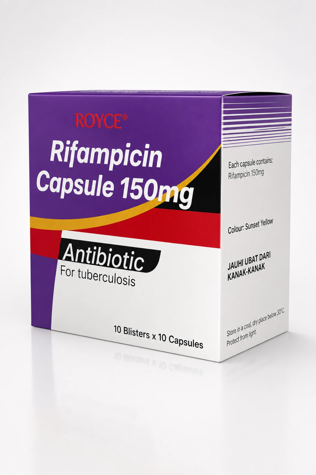 Royce Rifampicin 150mg product packaging