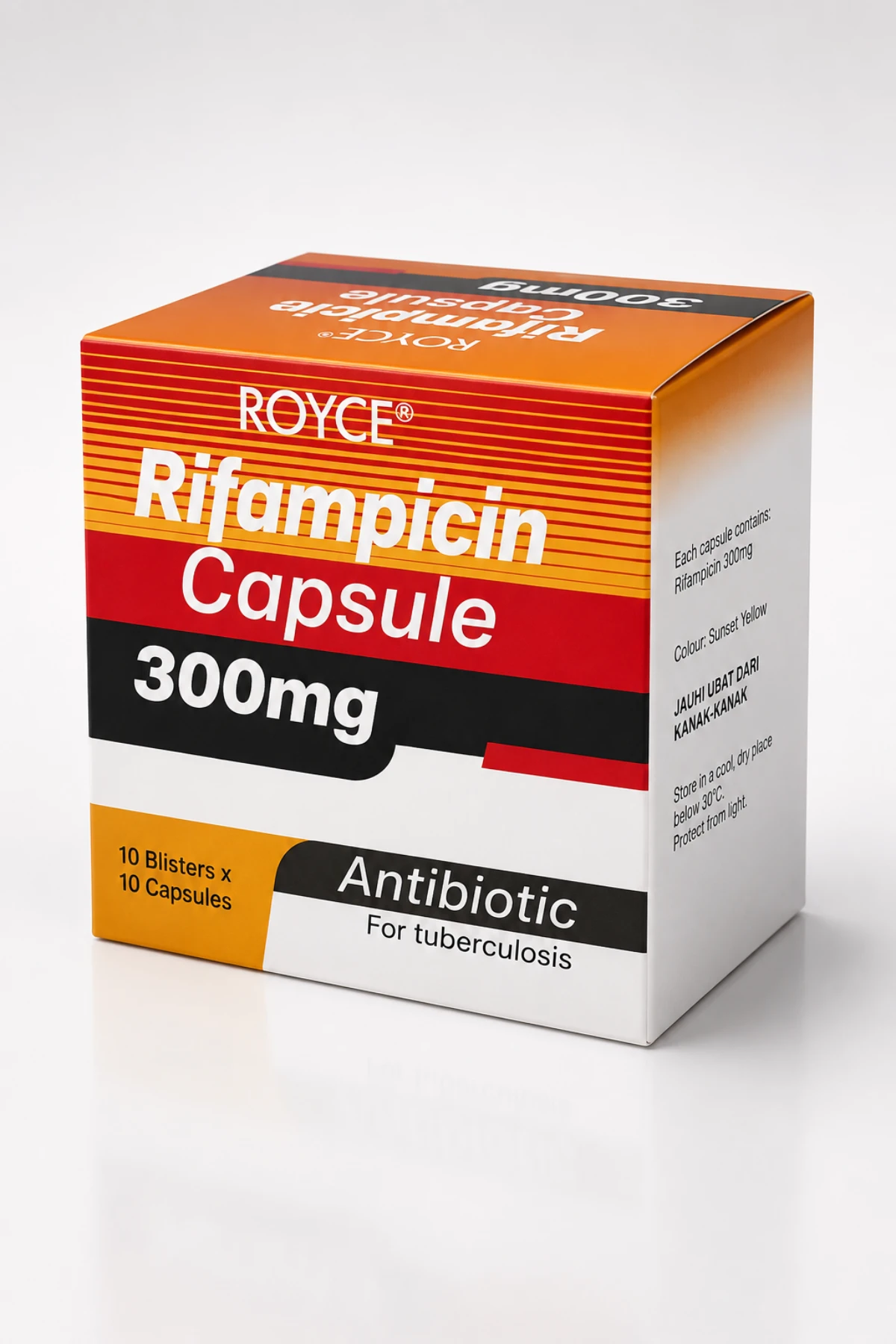 Royce Rifampicin 300mg product packaging